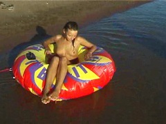 Kilo Sex presents: Beautiful fresh faced teen plays at the beach nude