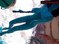 Kilo Sex presents: Perfect shaved teen in the pool