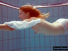 Kilo Sex presents: Redhead in a white dress and sexy bikini
