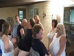 Kilo Sex presents: Mature bbw sluts sucking cock in group fun