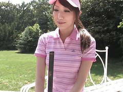 Kilo Sex presents: Naughty brunette sucks stud's dick after a game of golf