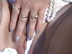 Kilo Sex presents: Mature mom upskirt, flashing, fingering smooth shaved pussy