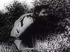Kilo Sex presents: Hard sex in green meadow (1930s vintage)