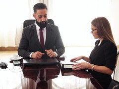 Kilo Sex presents: Erotic fucking in the office with gorgeous secretary eveline dellai