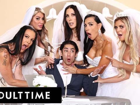 Kilo Sex presents: Adult time - big titty milf brides discipline big dick wedding planner with insane reverse gangbang!