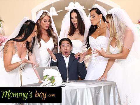 Kilo Sex presents: Mommy's boy - furious milf brides reverse gangbang hung wedding planner for wedding planning mistake