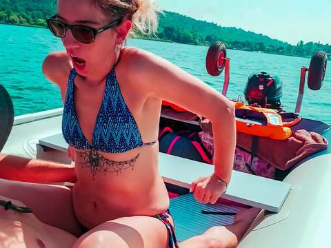 Kilo Sex presents: Wife gets fucked on a boat and gets a creampie from her husband's best friend