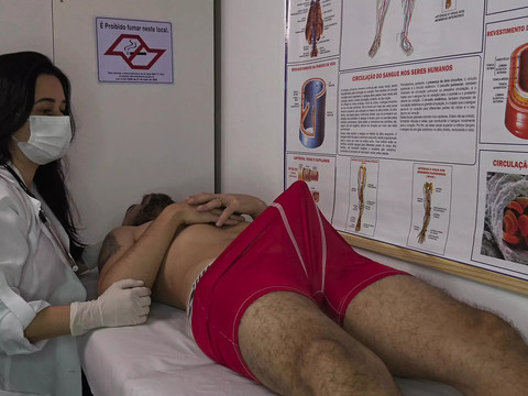 Kilo Sex presents: Nurse gets excited by patient's erection