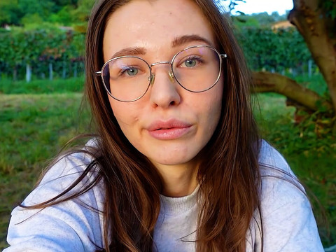 Kilo Sex presents: Alone? outside on the fields i presnet my huge labia teen pussy and clit