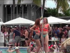 Kilo Sex presents: Topless dancing amateurs at a pool party