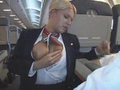 Kilo Sex presents: Stewardess makes his cock feel good