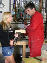 KiloSex presents: Blonde teenage beauty fucking her old and horny handyman