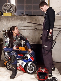 KiloSex presents: Shy teenage biker chick fucks the horny mechanic hardcore