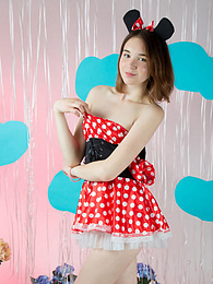 KiloSex presents: Breathtaking slender chick got rid of innocent clothing quickly and spread those smooth legs while showing her moist areas.