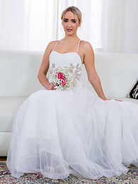 KiloSex presents: Blonde bride Anna Khara has sex with the groom and a photographer at once