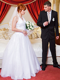 KiloSex presents: Redhead Czech bride Lucy Bell getting double fucked on her wedding day
