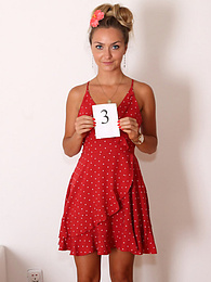 KiloSex presents: Brilliant czech cutie Victoria Puppy removes all clothes during a solo shoot