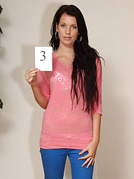 KiloSex presents: Intriguing teen Angela A gets naked in a casting and shows her hot ass and pussy